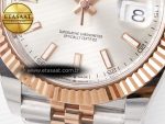 DateJust 41 126331 ARF 1:1 Best Edition 904L Steel Silver Dial on SS/RG Jubilee Bracelet SH3235（Gain Weight） - Görsel 13