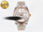 DateJust 41 126331 ARF 1:1 Best Edition 904L Steel Silver Dial on SS/RG Jubilee Bracelet SH3235（Gain Weight） - Görsel 3