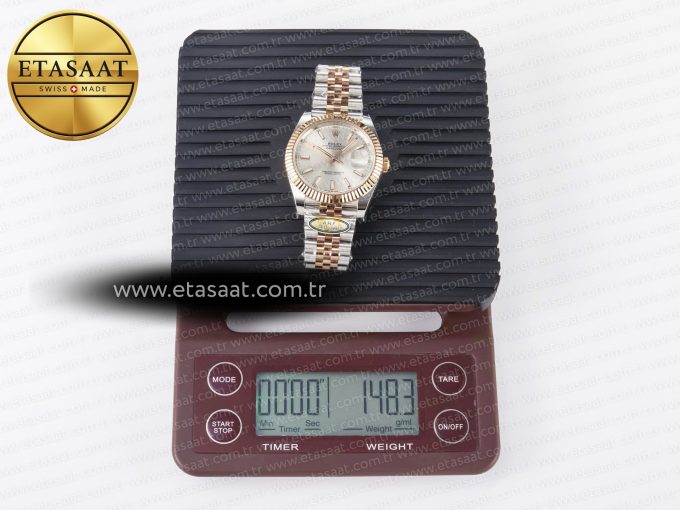 DateJust 41 126331 ARF 1:1 Best Edition 904L Steel Silver Dial on SS/RG Jubilee Bracelet SH3235（Gain Weight） - Görsel 35