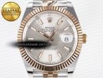 DateJust 41 126331 ARF 1:1 Best Edition 904L Steel Silver Dial on SS/RG Jubilee Bracelet SH3235（Gain Weight） - Görsel 4