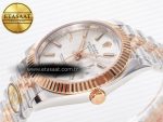 DateJust 41 126331 ARF 1:1 Best Edition 904L Steel Silver Dial on SS/RG Jubilee Bracelet SH3235（Gain Weight） - Görsel 6