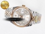 DateJust 41 126331 ARF 1:1 Best Edition 904L Steel Silver Dial on SS/RG Jubilee Bracelet SH3235（Gain Weight） - Görsel 9
