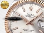 DateJust 41 126331 ARF 1:1 Best Edition 904L Steel Silver Dial on SS/RG Oyster Bracelet SH3235（Gain Weight） - Görsel 10