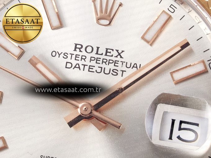 DateJust 41 126331 ARF 1:1 Best Edition 904L Steel Silver Dial on SS/RG Oyster Bracelet SH3235（Gain Weight） - Görsel 11