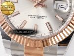 DateJust 41 126331 ARF 1:1 Best Edition 904L Steel Silver Dial on SS/RG Oyster Bracelet SH3235（Gain Weight） - Görsel 13