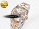 DateJust 41 126331 ARF 1:1 Best Edition 904L Steel Silver Dial on SS/RG Oyster Bracelet SH3235（Gain Weight） - Görsel 2