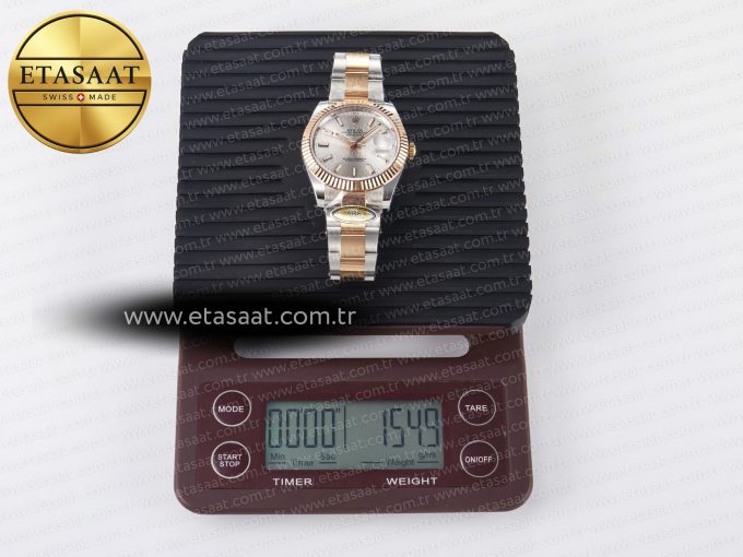 DateJust 41 126331 ARF 1:1 Best Edition 904L Steel Silver Dial on SS/RG Oyster Bracelet SH3235（Gain Weight） - Görsel 35