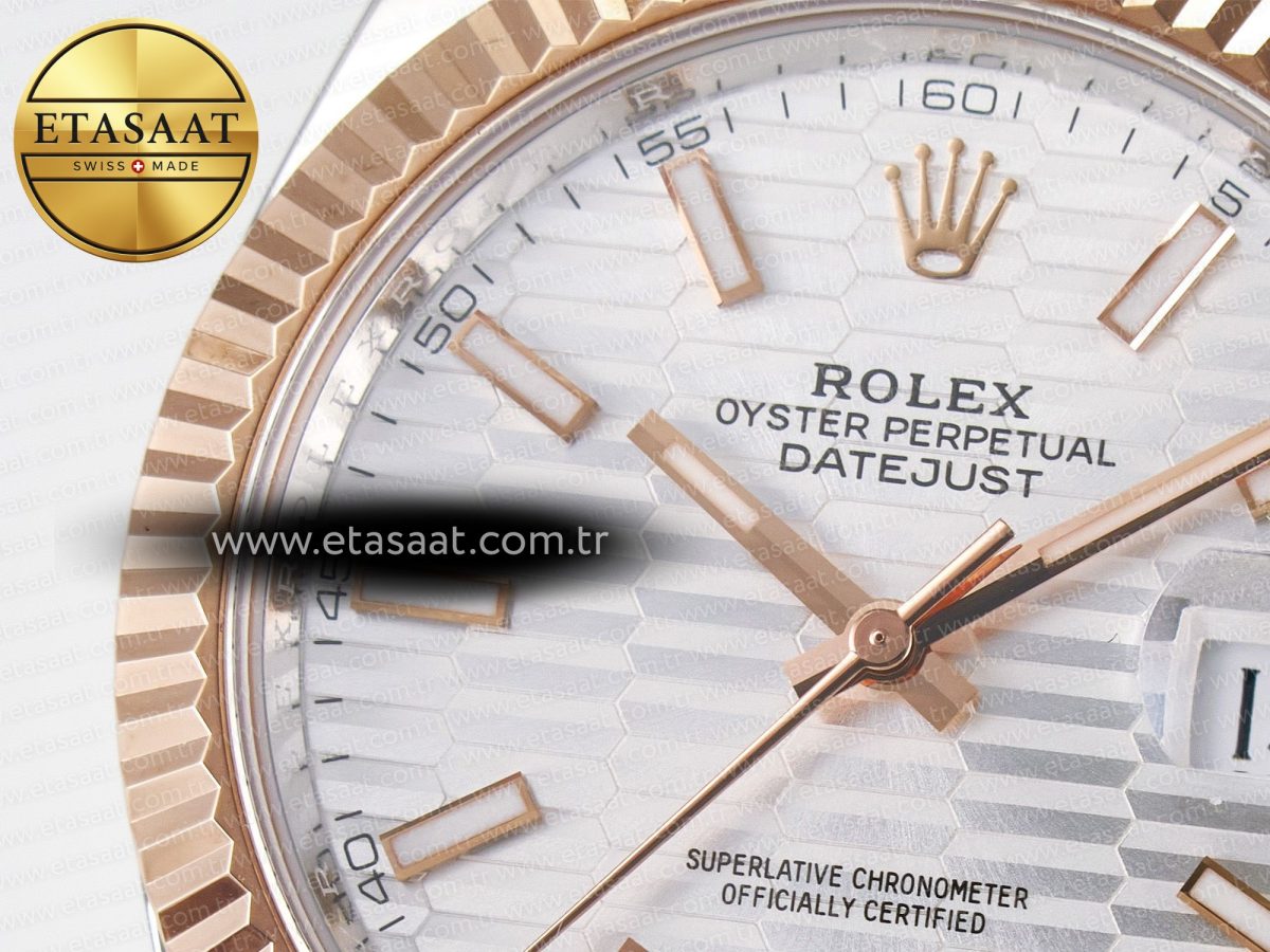 Rolex DateJust 126331 Steel Silver Textured Dial SH3235 - Görsel 10