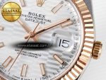 Rolex DateJust 126331 Steel Silver Textured Dial SH3235 - Görsel 12