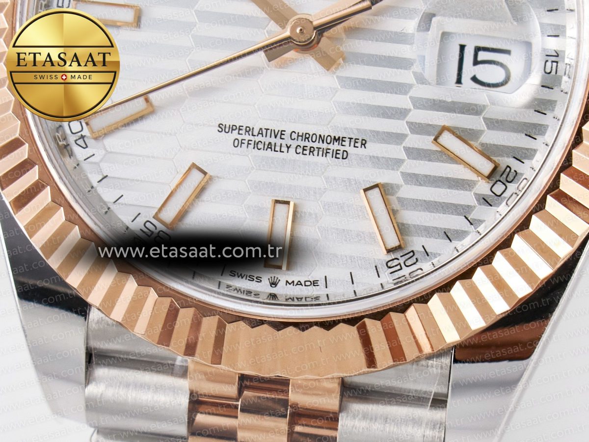 Rolex DateJust 126331 Steel Silver Textured Dial SH3235 - Görsel 13