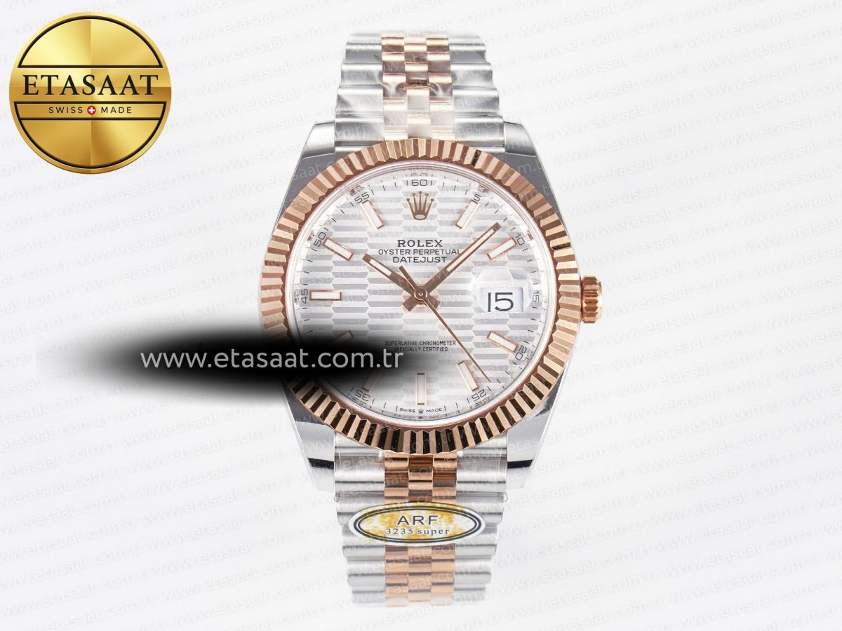 Rolex DateJust 126331 Steel Silver Textured Dial SH3235 - Görsel 3