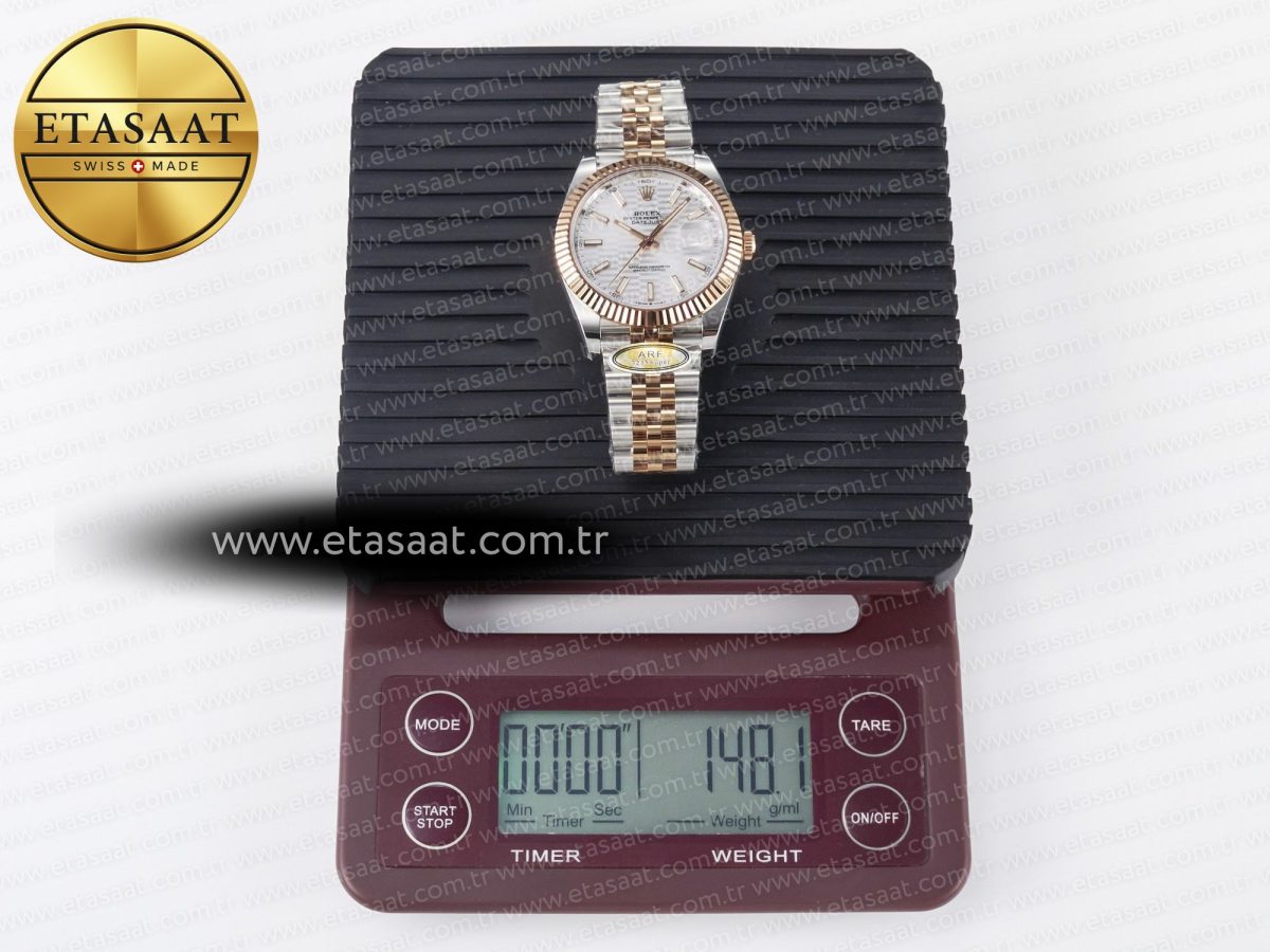 Rolex DateJust 126331 Steel Silver Textured Dial SH3235 - Görsel 35