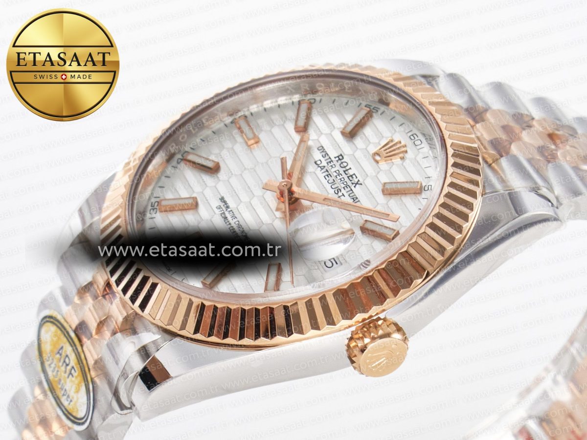 Rolex DateJust 126331 Steel Silver Textured Dial SH3235 - Görsel 6