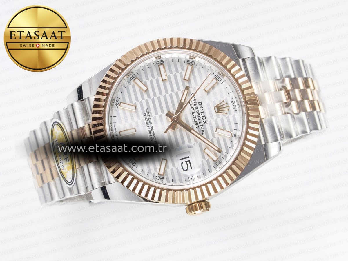 Rolex DateJust 126331 Steel Silver Textured Dial SH3235 - Görsel 8