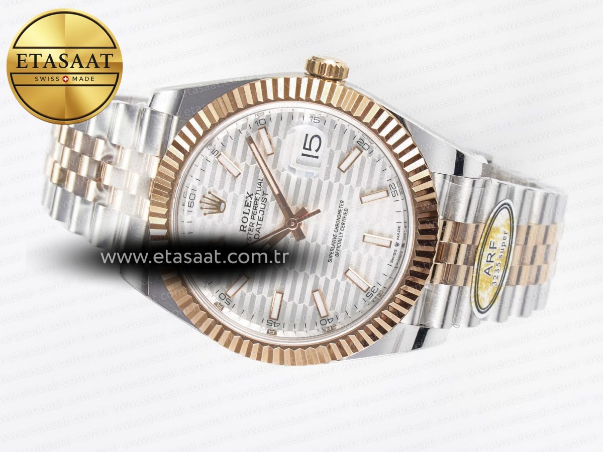 Rolex DateJust 126331 Steel Silver Textured Dial SH3235 - Görsel 9
