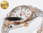 DateJust 41 126331 ARF 1:1 Best Edition 904L Steel Silver Textured Dial on SS/RG Oyster Bracelet SH3235（Gain Weight） - Görsel 6