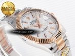 DateJust 41 126331 ARF 1:1 Best Edition 904L Steel Silver Textured Dial on SS/RG Oyster Bracelet SH3235（Gain Weight） - Görsel 7