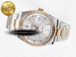 DateJust 41 126331 ARF 1:1 Best Edition 904L Steel Silver Textured Dial on SS/RG Oyster Bracelet SH3235（Gain Weight） - Görsel 9