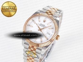 DateJust 41 126331 ARF 1:1 Best Edition 904L Steel White Dial on SS/RG Jubilee Bracelet SH3235（Gain Weight）