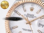 DateJust 41 126331 ARF 1:1 Best Edition 904L Steel White Dial on SS/RG Jubilee Bracelet SH3235（Gain Weight） - Görsel 10
