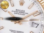 DateJust 41 126331 ARF 1:1 Best Edition 904L Steel White Dial on SS/RG Jubilee Bracelet SH3235（Gain Weight） - Görsel 11