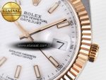 DateJust 41 126331 ARF 1:1 Best Edition 904L Steel White Dial on SS/RG Jubilee Bracelet SH3235（Gain Weight） - Görsel 12