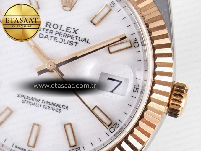 DateJust 41 126331 ARF 1:1 Best Edition 904L Steel White Dial on SS/RG Jubilee Bracelet SH3235（Gain Weight） - Görsel 12