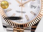 DateJust 41 126331 ARF 1:1 Best Edition 904L Steel White Dial on SS/RG Jubilee Bracelet SH3235（Gain Weight） - Görsel 13