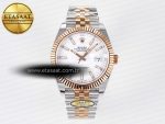 DateJust 41 126331 ARF 1:1 Best Edition 904L Steel White Dial on SS/RG Jubilee Bracelet SH3235（Gain Weight） - Görsel 3