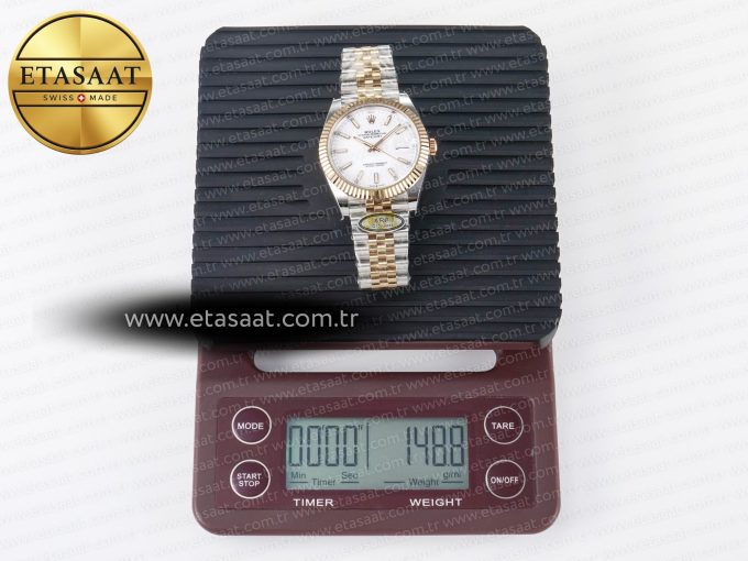 DateJust 41 126331 ARF 1:1 Best Edition 904L Steel White Dial on SS/RG Jubilee Bracelet SH3235（Gain Weight） - Görsel 35