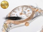 DateJust 41 126331 ARF 1:1 Best Edition 904L Steel White Dial on SS/RG Jubilee Bracelet SH3235（Gain Weight） - Görsel 6