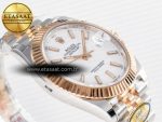 DateJust 41 126331 ARF 1:1 Best Edition 904L Steel White Dial on SS/RG Jubilee Bracelet SH3235（Gain Weight） - Görsel 7