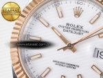 DateJust 41 126331 ARF 1:1 Best Edition 904L Steel White Dial on SS/RG Oyster Bracelet SH3235（Gain Weight） - Görsel 10