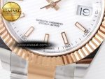 DateJust 41 126331 ARF 1:1 Best Edition 904L Steel White Dial on SS/RG Oyster Bracelet SH3235（Gain Weight） - Görsel 13