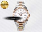 DateJust 41 126331 ARF 1:1 Best Edition 904L Steel White Dial on SS/RG Oyster Bracelet SH3235（Gain Weight） - Görsel 3