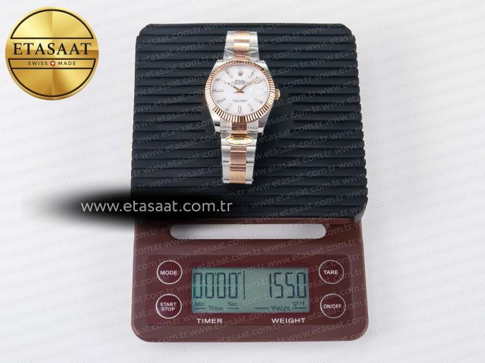 DateJust 41 126331 ARF 1:1 Best Edition 904L Steel White Dial on SS/RG Oyster Bracelet SH3235（Gain Weight） - Görsel 35