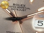 DateJust 41 126331 Clean 904L SS/RG 1:1 Best Edition Champagne Dial on Oyster Bracelet VR3235 - Görsel 10