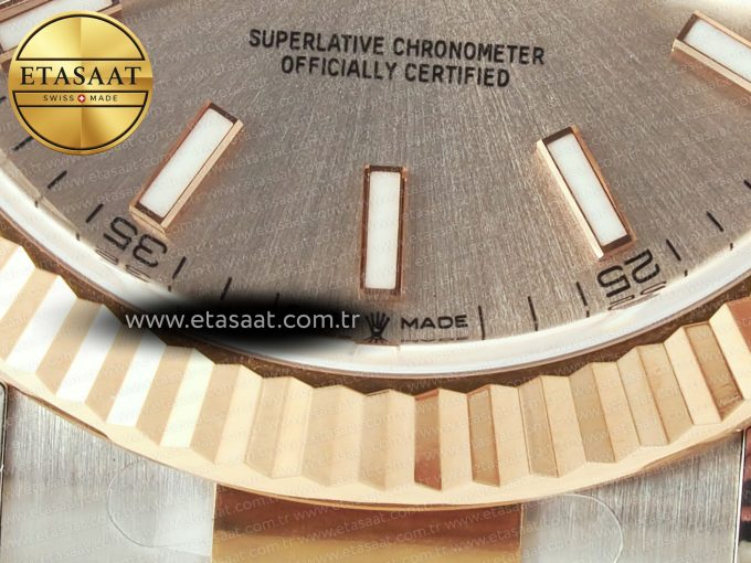 DateJust 41 126331 Clean 904L SS/RG 1:1 Best Edition Champagne Dial on Oyster Bracelet VR3235 - Görsel 12