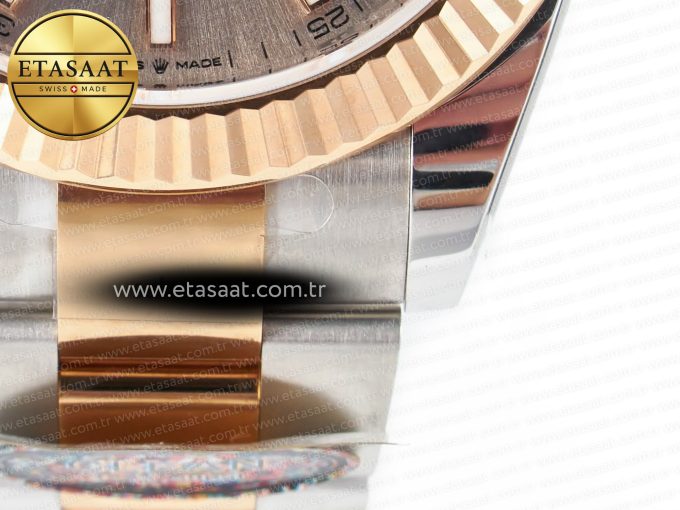 DateJust 41 126331 Clean 904L SS/RG 1:1 Best Edition Champagne Dial on Oyster Bracelet VR3235 - Görsel 13