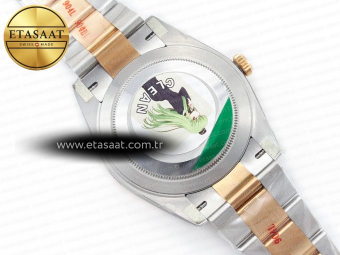 DateJust 41 126331 Clean 904L SS/RG 1:1 Best Edition Champagne Dial on Oyster Bracelet VR3235 - Görsel 17
