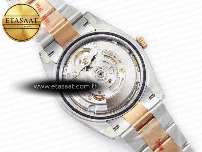 DateJust 41 126331 Clean 904L SS/RG 1:1 Best Edition Champagne Dial on Oyster Bracelet VR3235 - Görsel 19