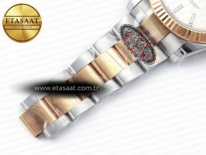 DateJust 41 126331 Clean 904L SS/RG 1:1 Best Edition Champagne Dial on Oyster Bracelet VR3235 - Görsel 26
