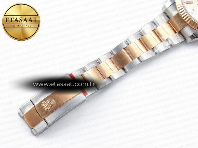 DateJust 41 126331 Clean 904L SS/RG 1:1 Best Edition Champagne Dial on Oyster Bracelet VR3235 - Görsel 27