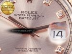 DateJust 41 126331 Clean 904L SS/RG 1:1 Best Edition Rose Gold Diamond Dial on Oyster Bracelet VR3235 - Görsel 10