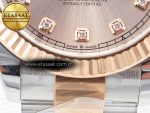 DateJust 41 126331 Clean 904L SS/RG 1:1 Best Edition Rose Gold Diamond Dial on Oyster Bracelet VR3235 - Görsel 13