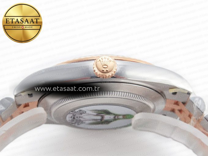 DateJust 41 126331 Clean 904L SS/RG 1:1 Best Edition Rose Gold Diamond Dial on SS/RG Jubilee Bracelet VR3235 - Görsel 15
