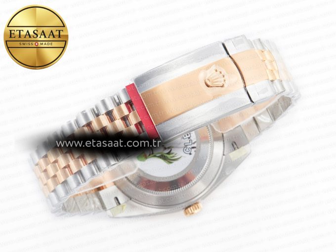 DateJust 41 126331 Clean 904L SS/RG 1:1 Best Edition Rose Gold Diamond Dial on SS/RG Jubilee Bracelet VR3235 - Görsel 16