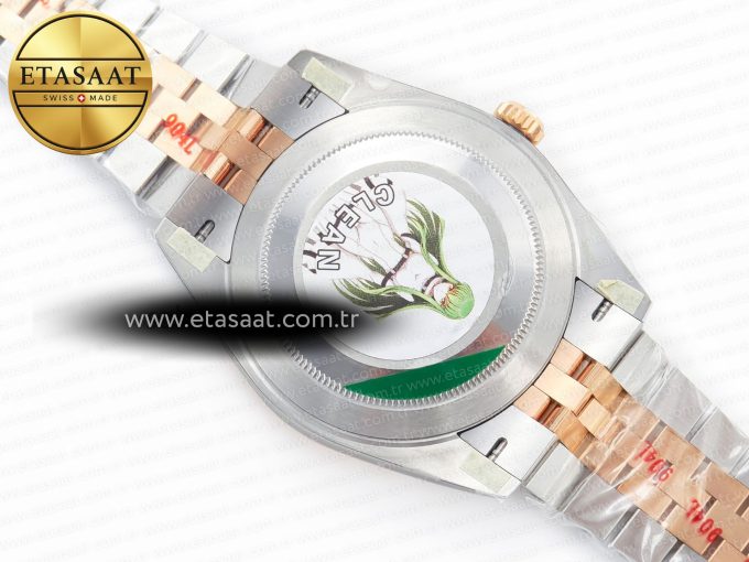 DateJust 41 126331 Clean 904L SS/RG 1:1 Best Edition Rose Gold Diamond Dial on SS/RG Jubilee Bracelet VR3235 - Görsel 17