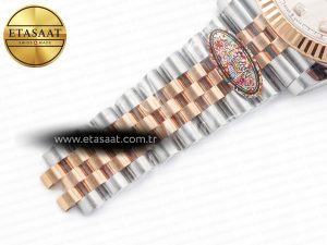 DateJust 41 126331 Clean 904L SS/RG 1:1 Best Edition Rose Gold Diamond Dial on SS/RG Jubilee Bracelet VR3235 - Görsel 25