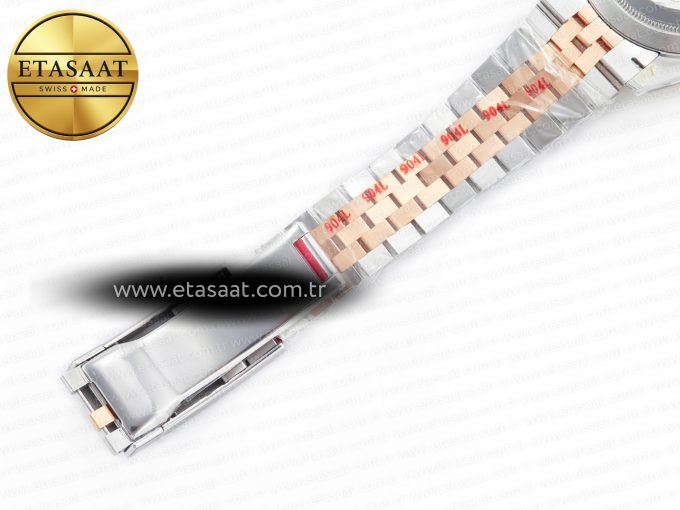 DateJust 41 126331 Clean 904L SS/RG 1:1 Best Edition Rose Gold Diamond Dial on SS/RG Jubilee Bracelet VR3235 - Görsel 27